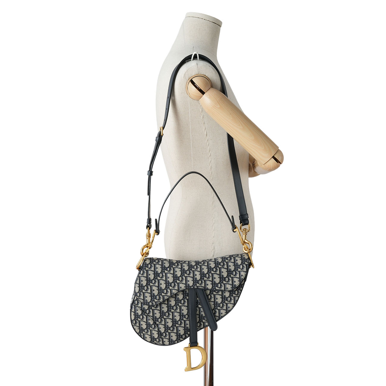 CHRISTIAN DIOR(USED)크리스찬디올 오블리크 새들백 미듐